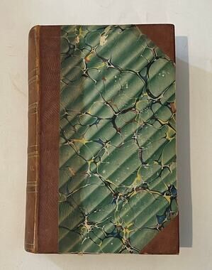 Godey's Lady's Book Vol 31 July-Dec 1845 Hand-Colored Fashion Plates Leather